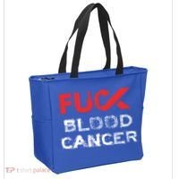 Fuck Blood Cancer Awareness Gift Tote Bag thumb 2
