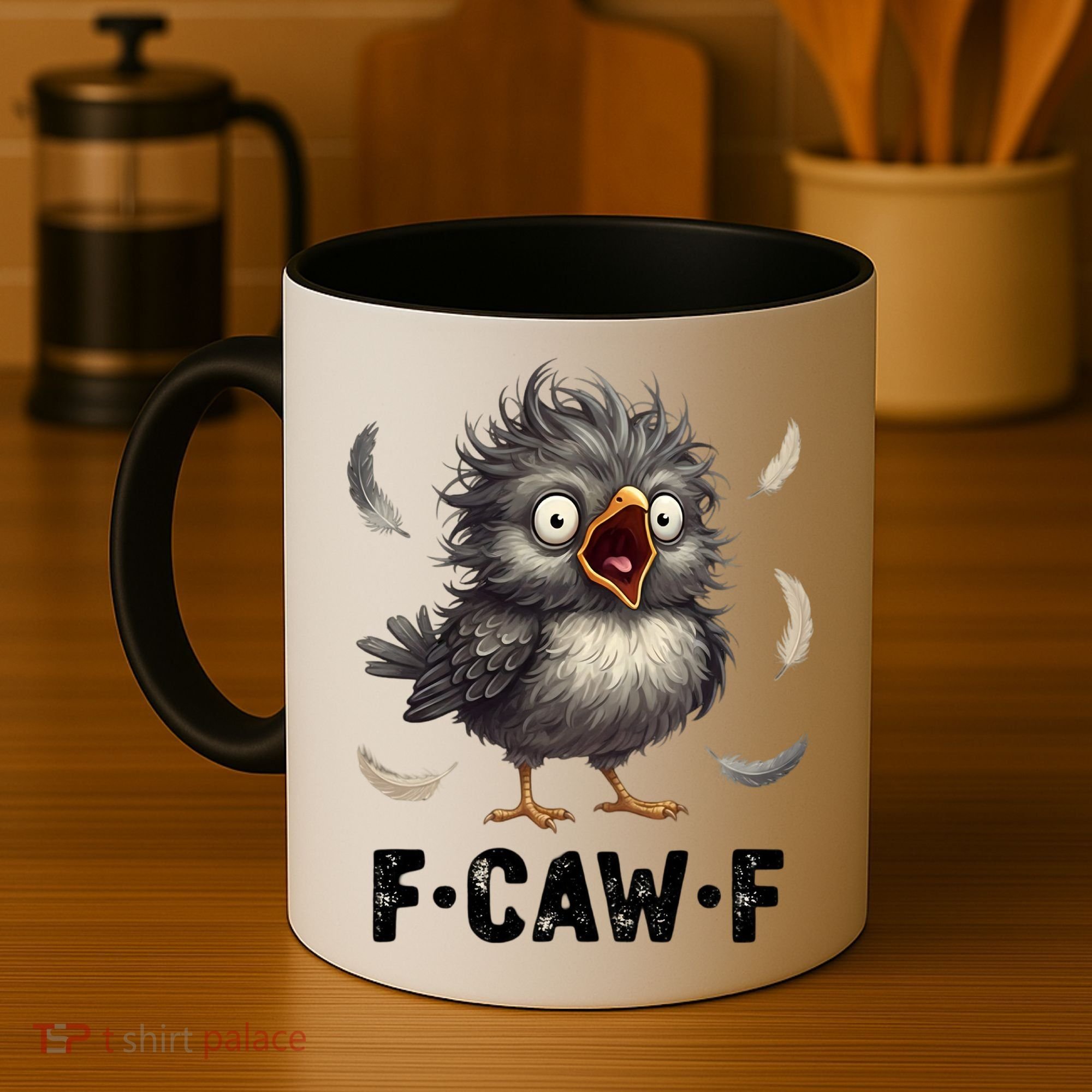 Funny Baby Chicken F-Caw-F Chick Coffee Mug