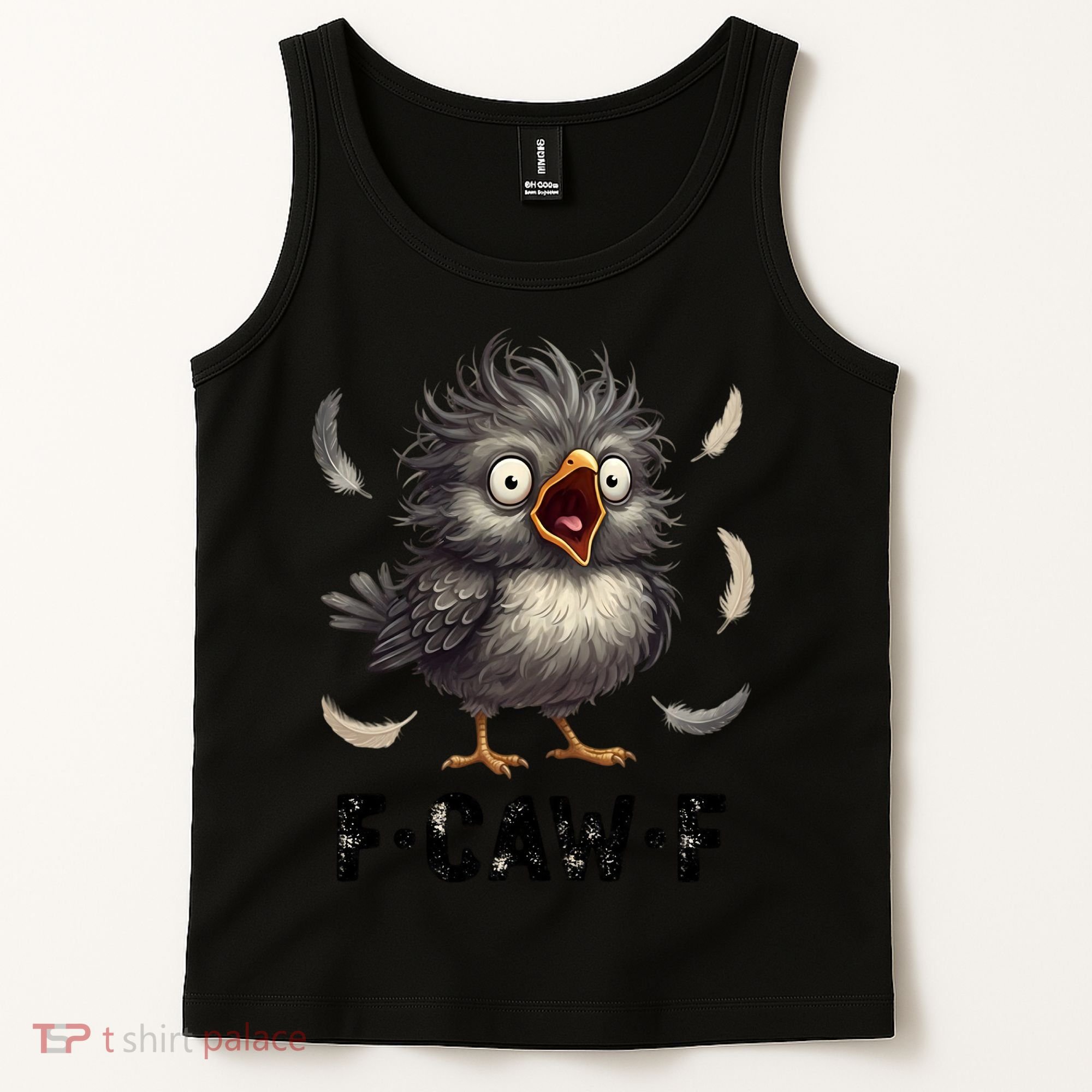 Funny Baby Chicken F-Caw-F Chick Tank Top