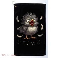 Funny Baby Chicken F-Caw-F Chick Golf Towel thumb 0