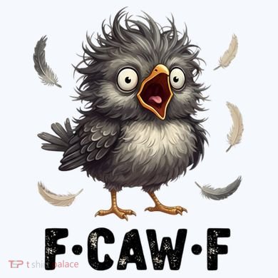 Funny Baby Chicken F-Caw-F Chick Garment-Dyed Sweatshirt