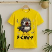 Funny Baby Chicken F-Caw-F Chick T-Shirt thumb 2