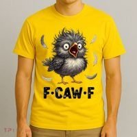 Funny Baby Chicken F-Caw-F Chick T-Shirt thumb 3