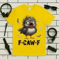 Funny Baby Chicken F-Caw-F Chick T-Shirt thumb 5