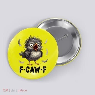 Funny Baby Chicken F-Caw-F Chick Button