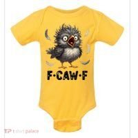 Funny Baby Chicken F-Caw-F Chick Baby Bodysuit thumb 0