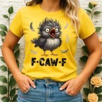 Funny Baby Chicken F-Caw-F Chick Women's T-Shirt thumb 2