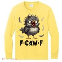 Funny Baby Chicken F-Caw-F Chick Kids Long Sleeve Shirt thumb 0