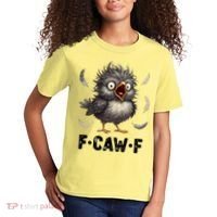 Funny Baby Chicken F-Caw-F Chick Kids T-Shirt thumb 2