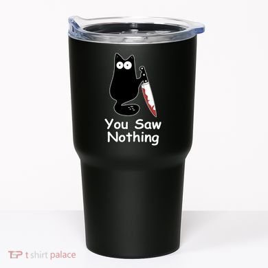 Funny Black Cat Meme You Saw Nothing Tumbler
