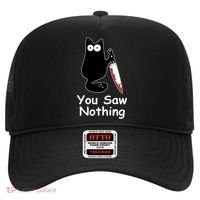 Funny Black Cat Meme You Saw Nothing Hat thumb 0