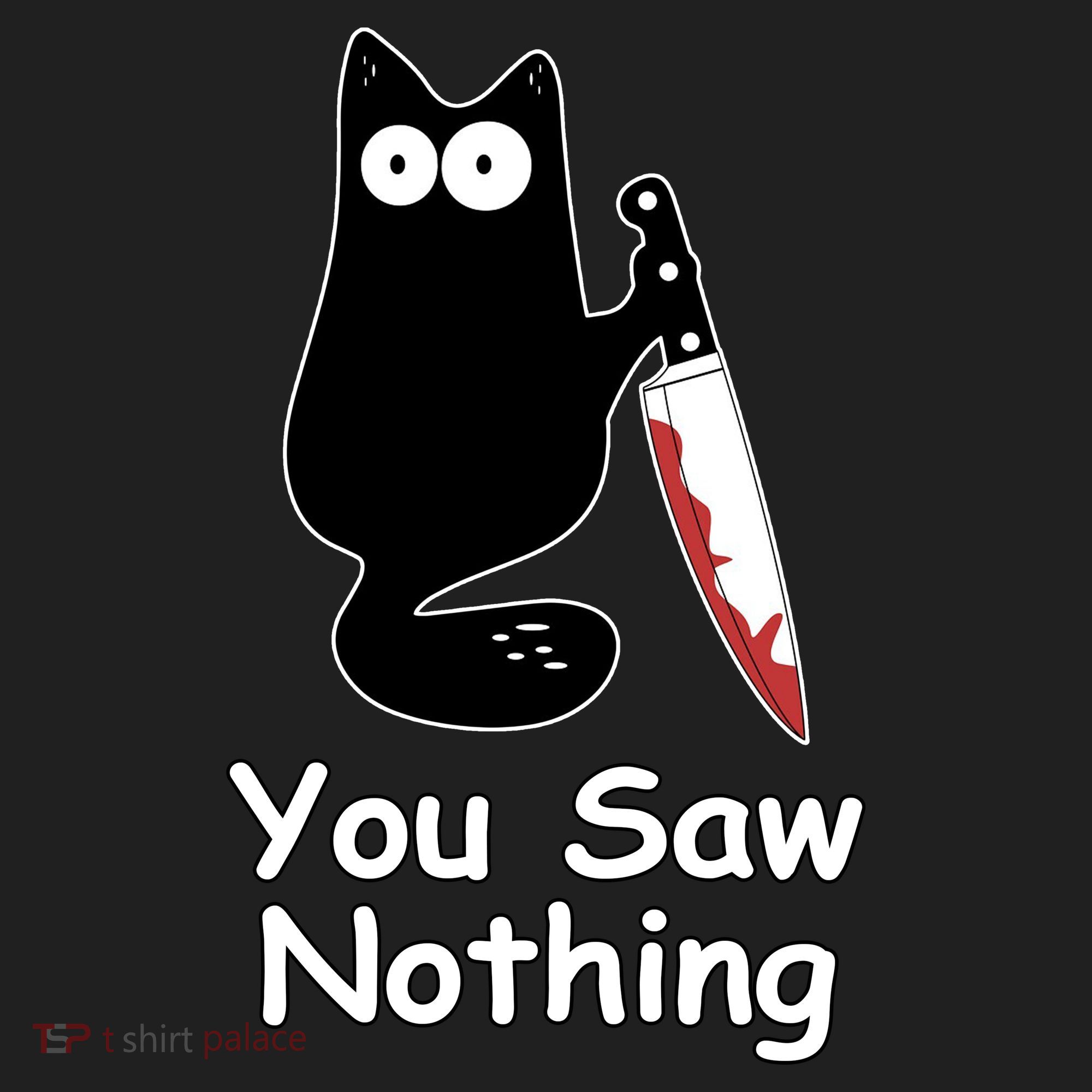 Funny Black Cat Meme You Saw Nothing Hat