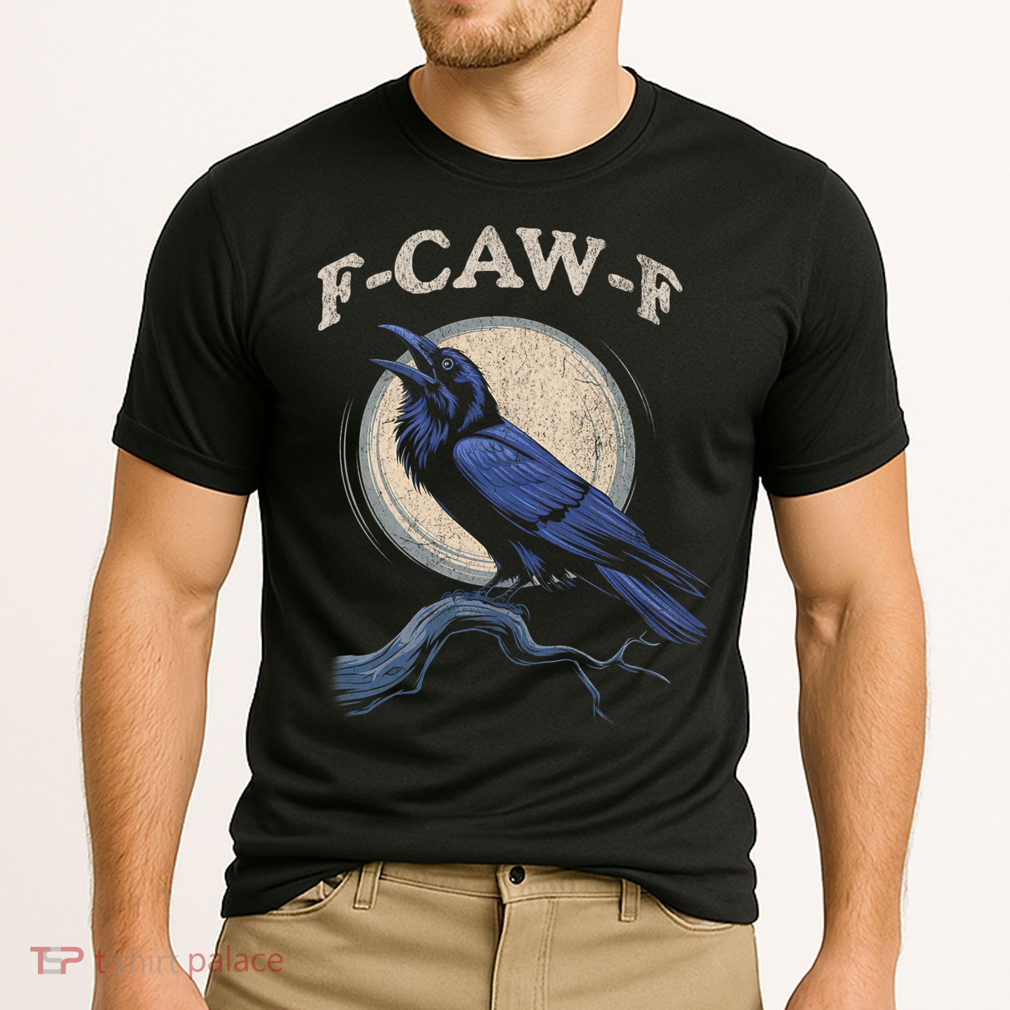 Funny Black Crow F-Caw-F Crow Lover Cooling Performance Crew T-Shirt