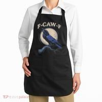 Funny Black Crow F-Caw-F Crow Lover Apron thumb 2