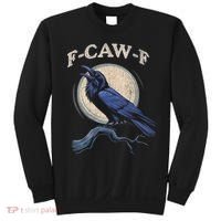 Funny Black Crow F-Caw-F Crow Lover Sweatshirt thumb 0