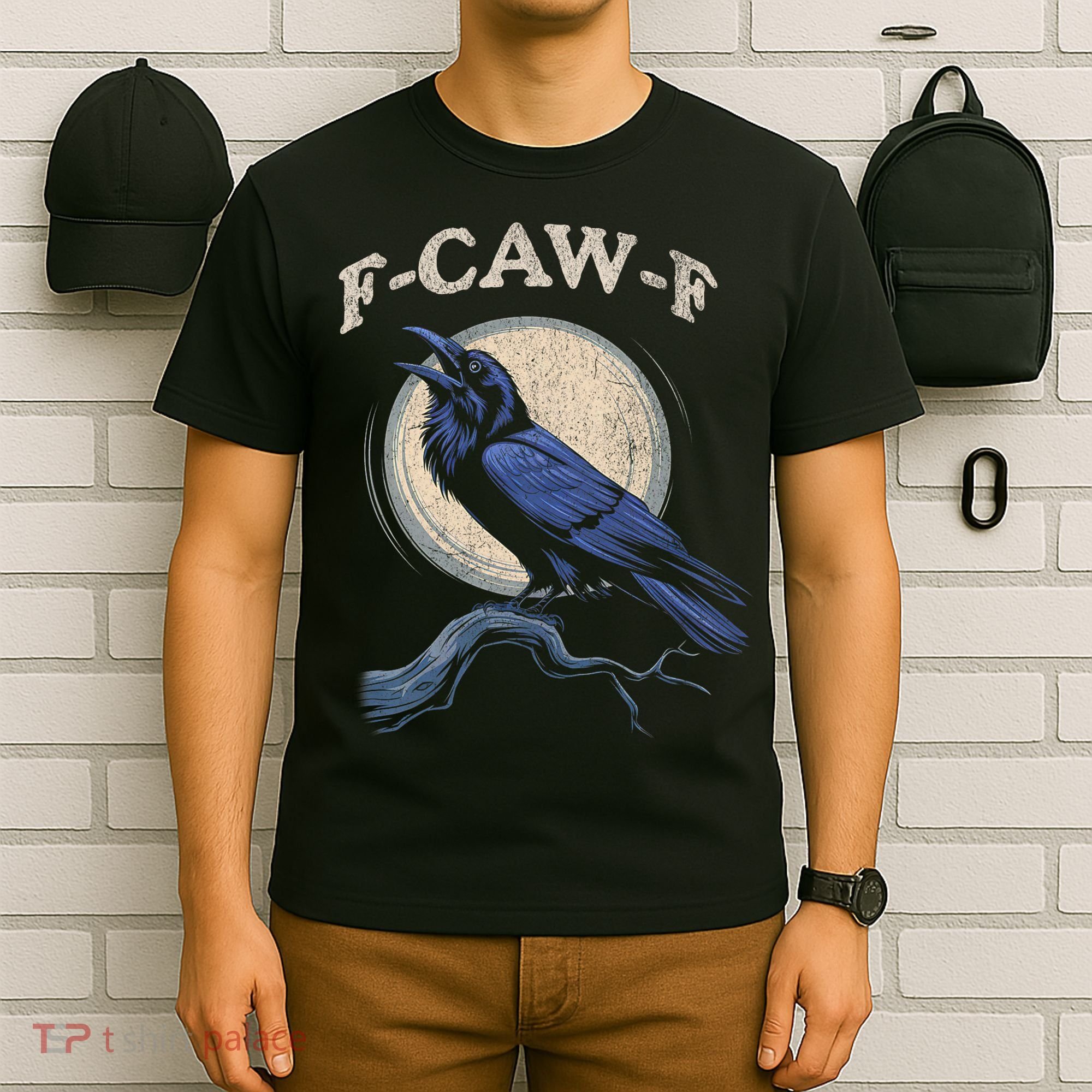Funny Black Crow F-Caw-F Crow Lover T-Shirt