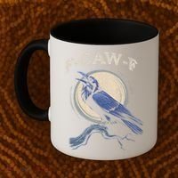Funny Black Crow F-Caw-F Crow Lover Coffee Mug thumb 2