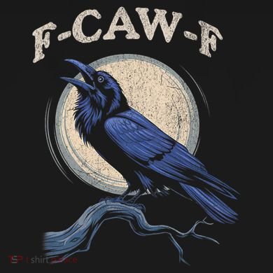 Funny Black Crow F-Caw-F Crow Lover Cooling Performance Long Sleeve Crew