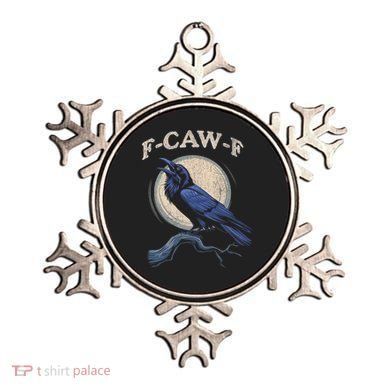 Funny Black Crow F-Caw-F Crow Lover Ornament