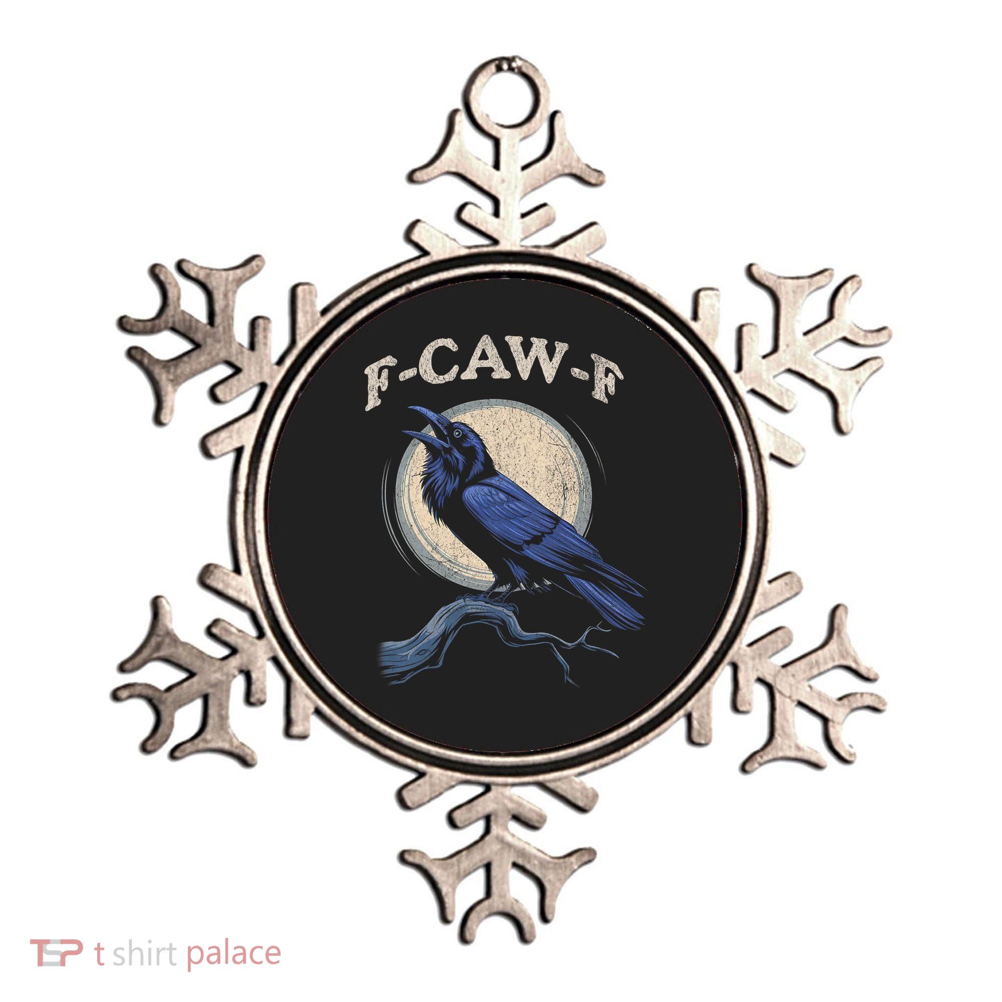 Funny Black Crow F-Caw-F Crow Lover Ornament