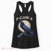 Funny Black Crow F-Caw-F Crow Lover Women's Tank Top thumb 0