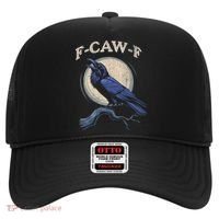 Funny Black Crow F-Caw-F Crow Lover Hat thumb 0