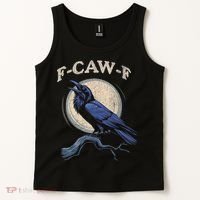 Funny Black Crow F-Caw-F Crow Lover Tank Top thumb 2