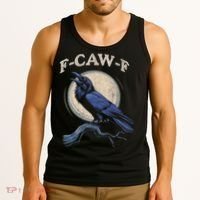 Funny Black Crow F-Caw-F Crow Lover Tank Top thumb 3