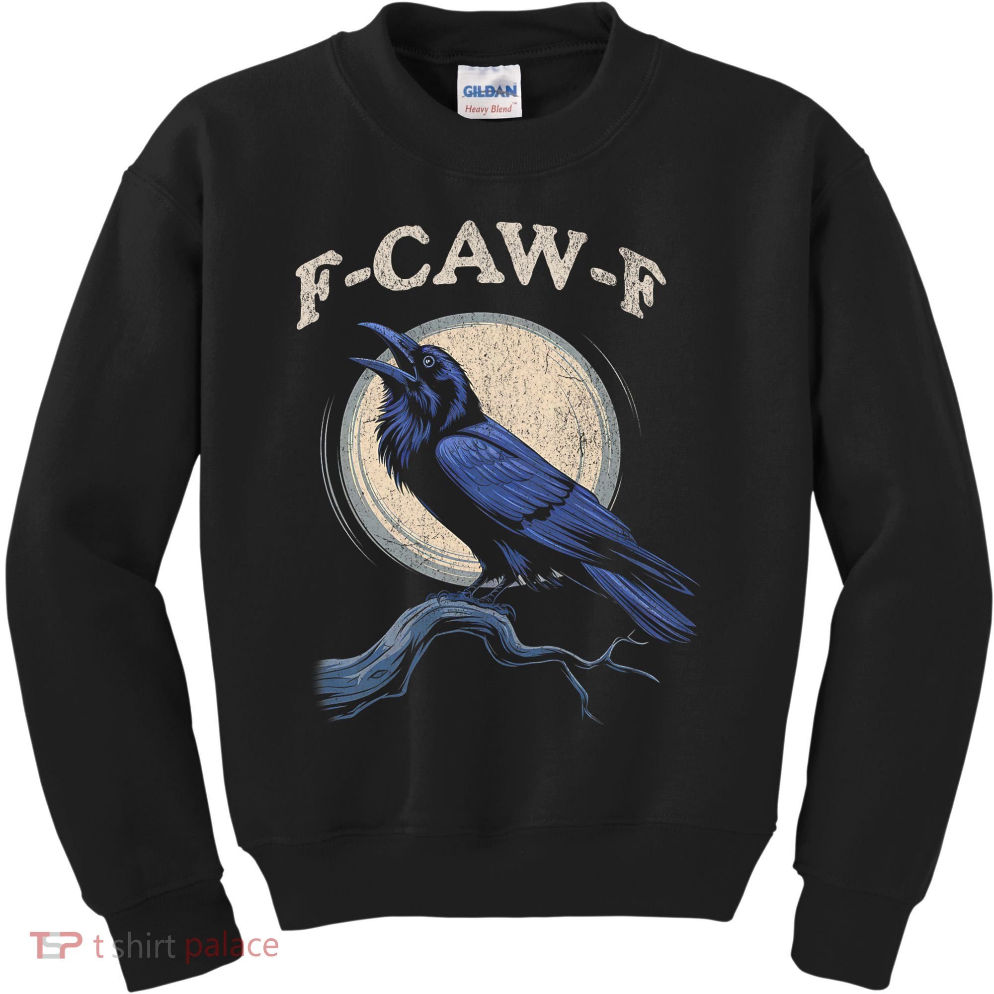Funny Black Crow F-Caw-F Crow Lover Kids Sweatshirt