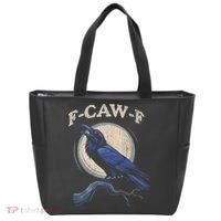 Funny Black Crow F-Caw-F Crow Lover Tote Bag thumb 0