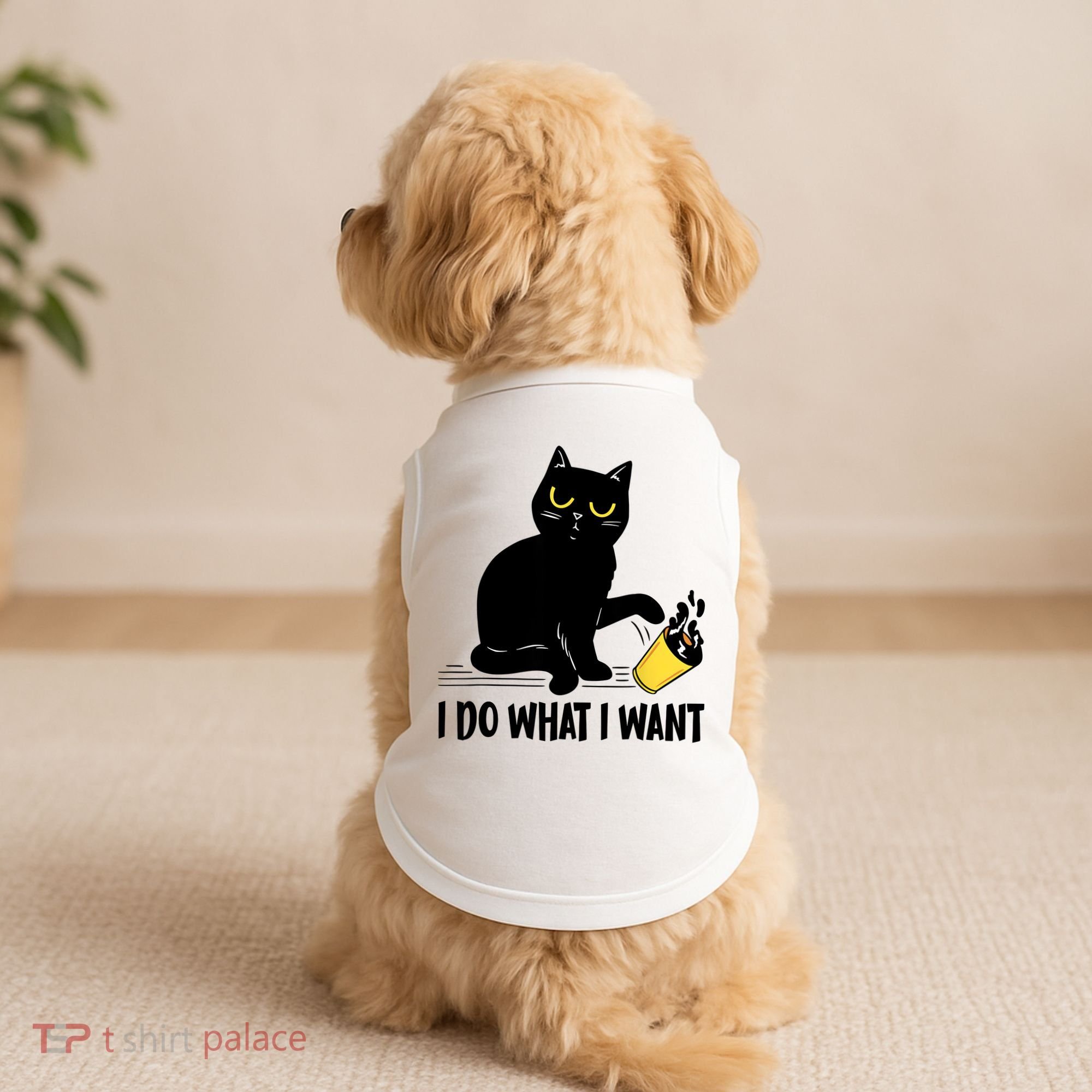 Funny Black Cat I Do What I Want Cat Lover Gifts Doggie Tank