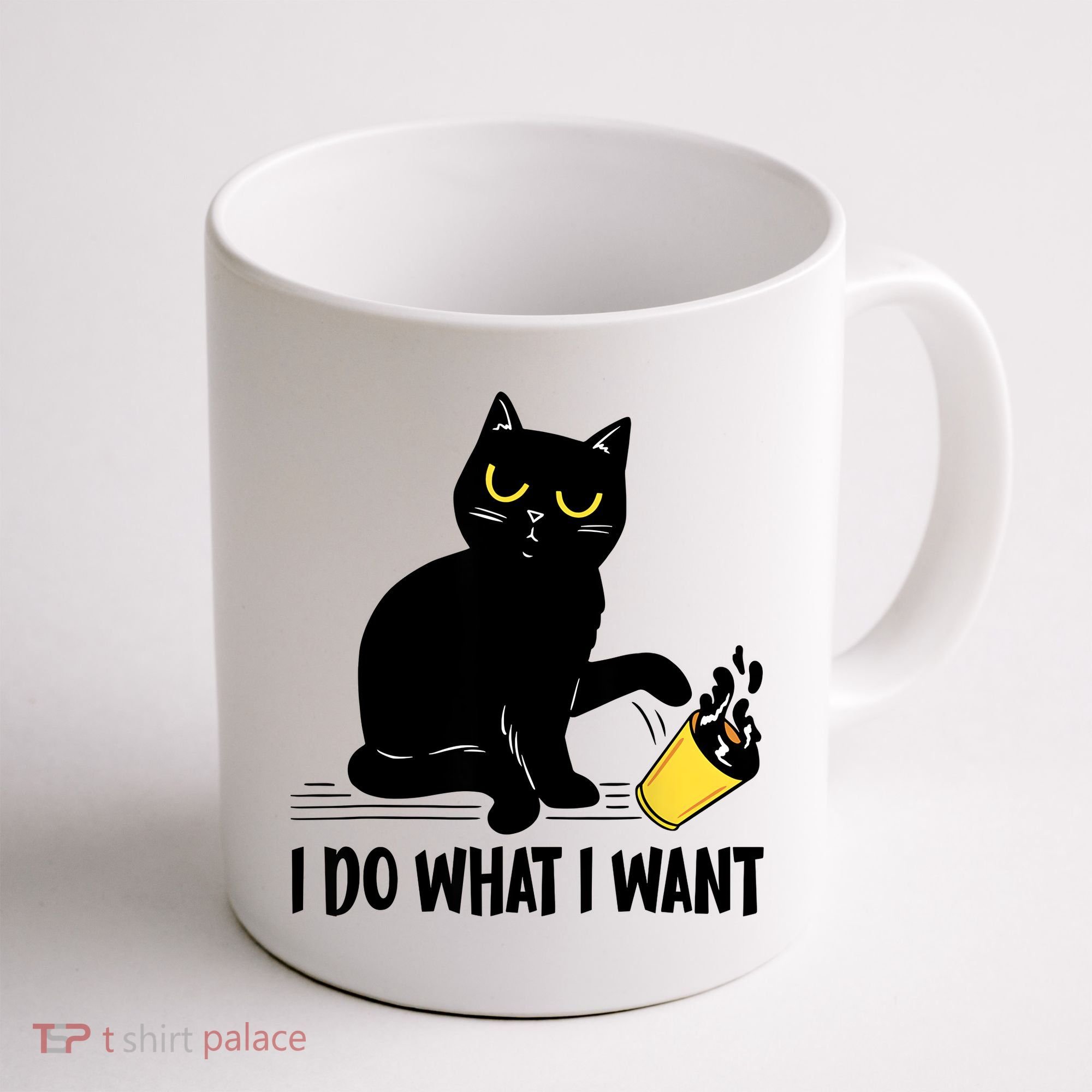 Funny Black Cat I Do What I Want Cat Lover Gifts Coffee Mug