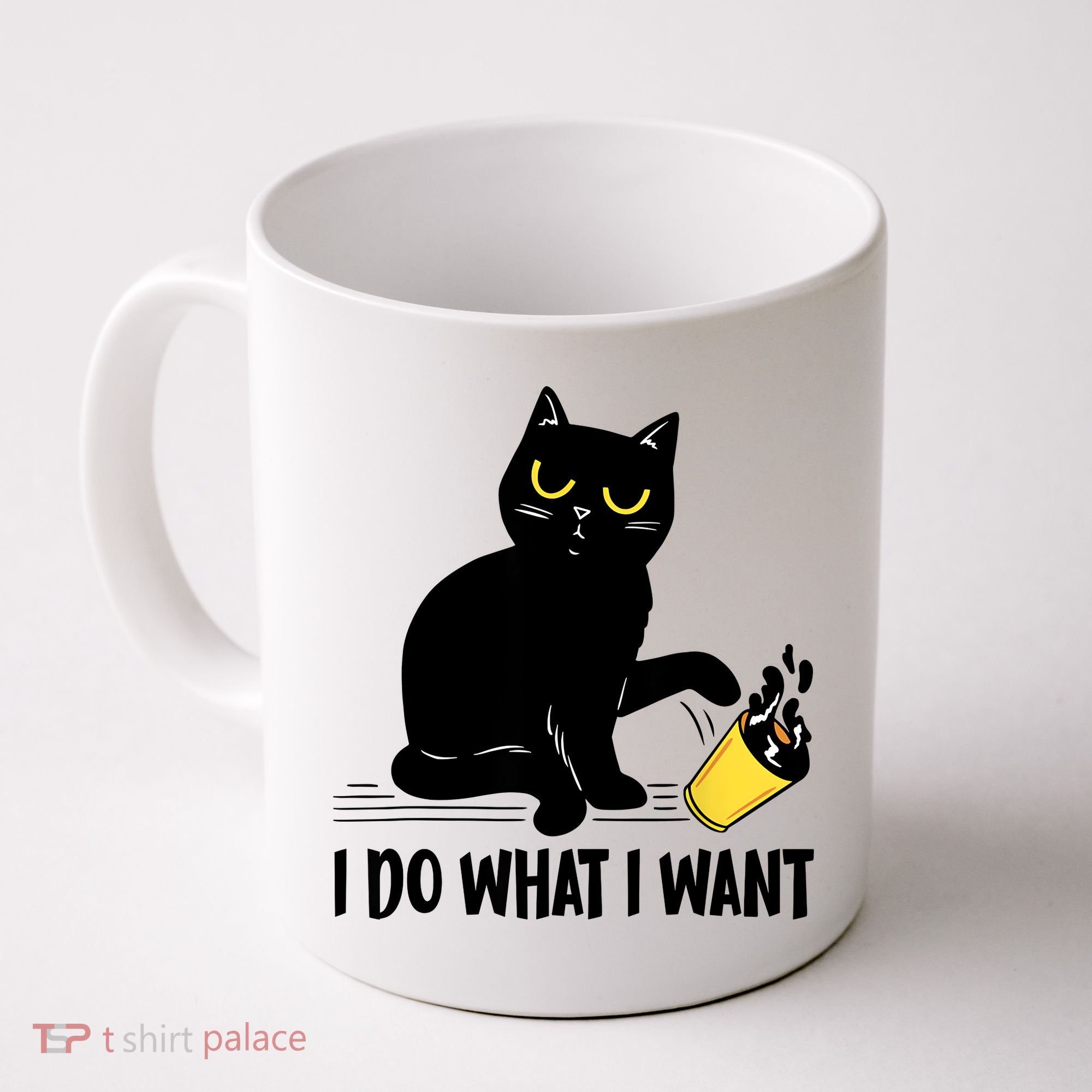 Funny Black Cat I Do What I Want Cat Lover Gifts Coffee Mug