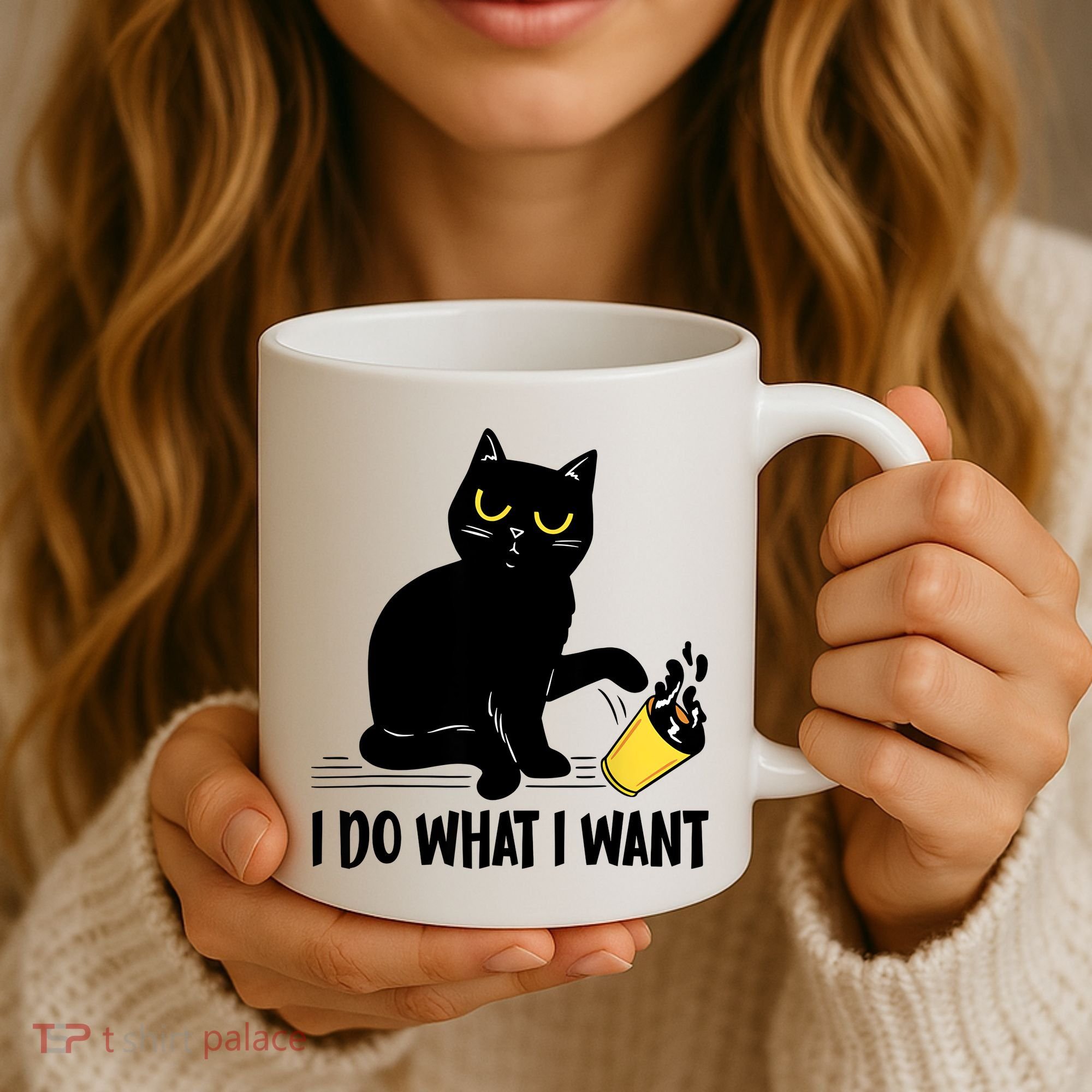 Funny Black Cat I Do What I Want Cat Lover Gifts Coffee Mug