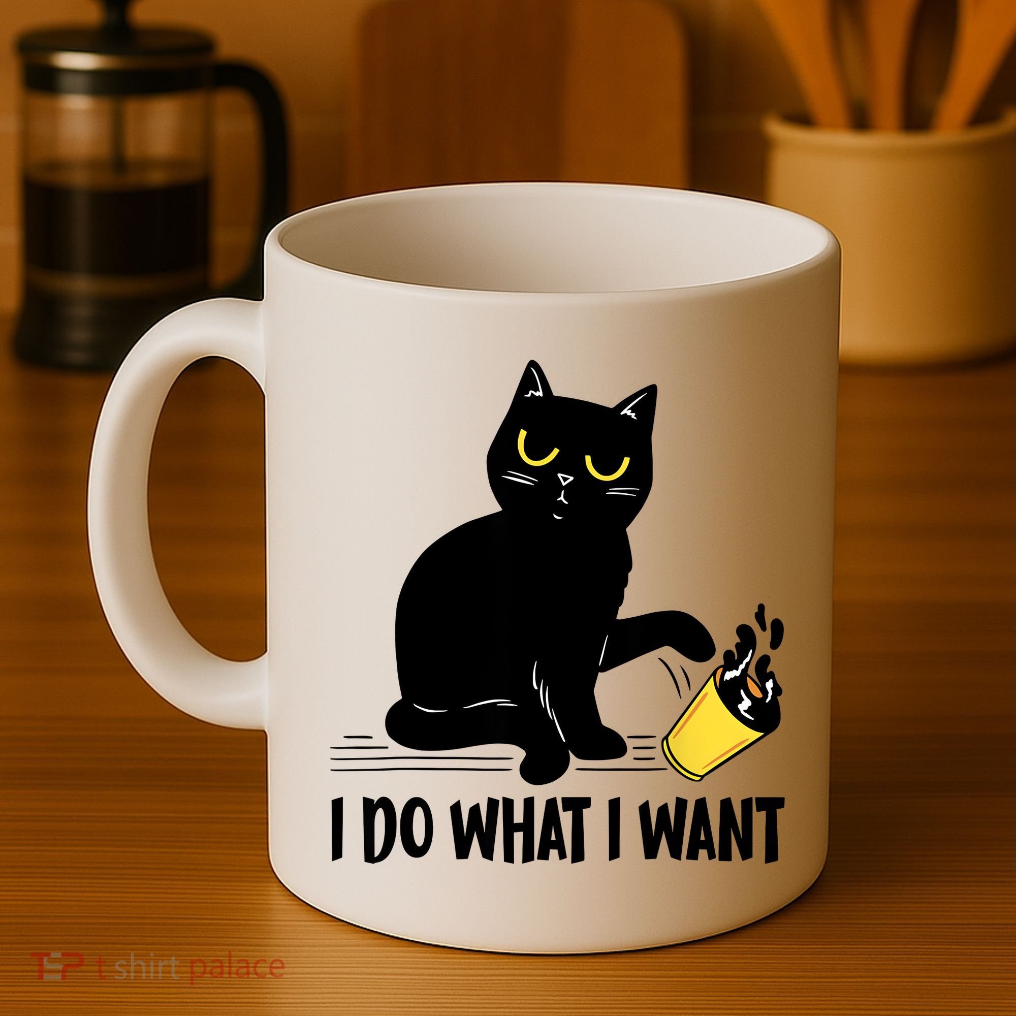 Funny Black Cat I Do What I Want Cat Lover Gifts Coffee Mug