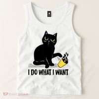 Funny Black Cat I Do What I Want Cat Lover Gifts Tank Top thumb 2