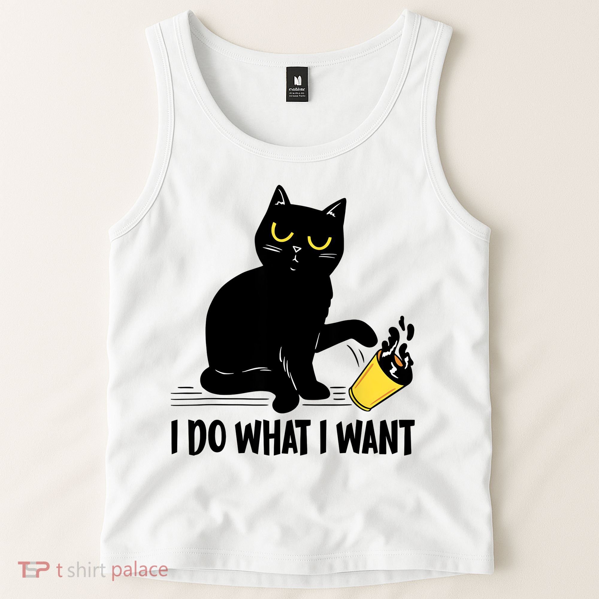 Funny Black Cat I Do What I Want Cat Lover Gifts Tank Top