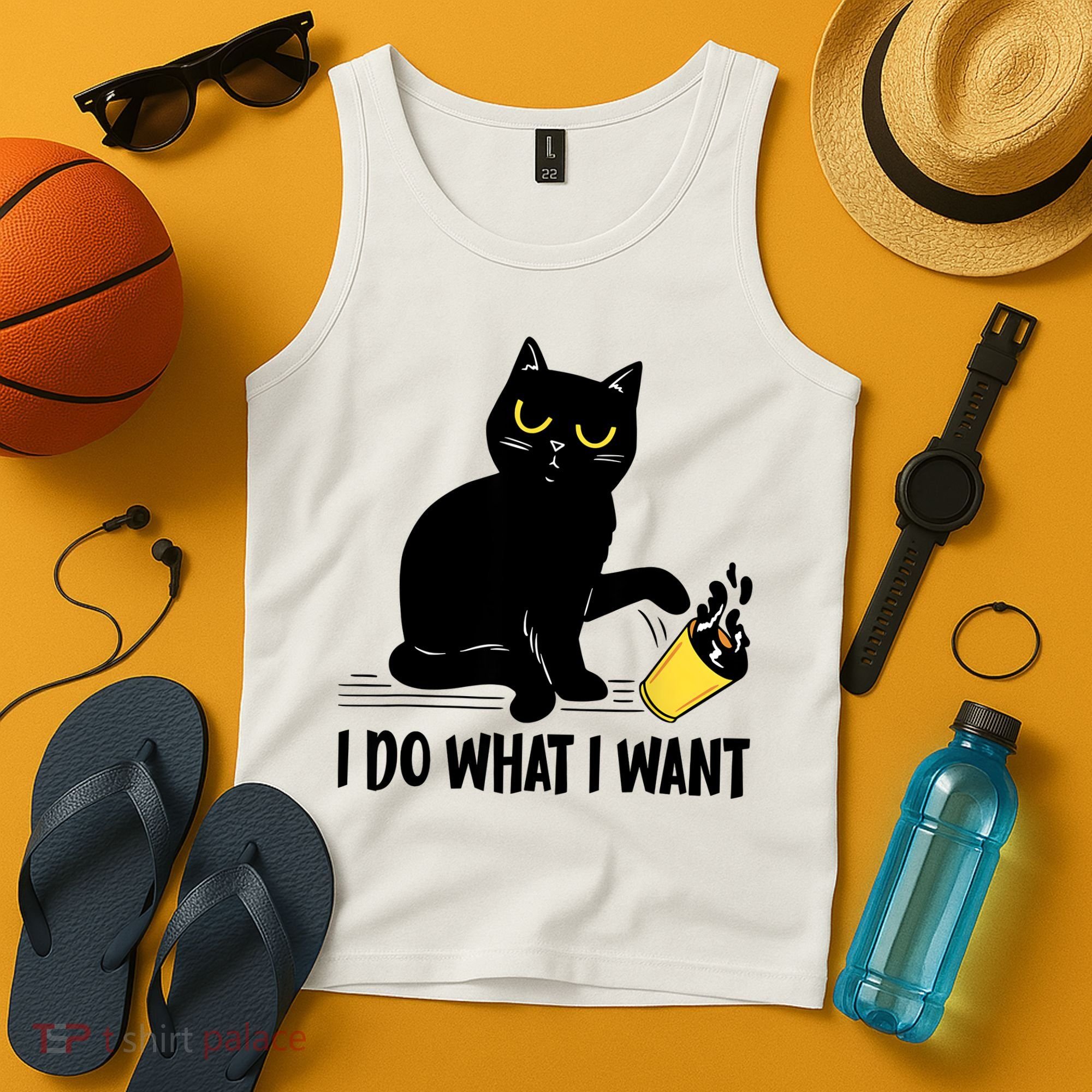 Funny Black Cat I Do What I Want Cat Lover Gifts Tank Top