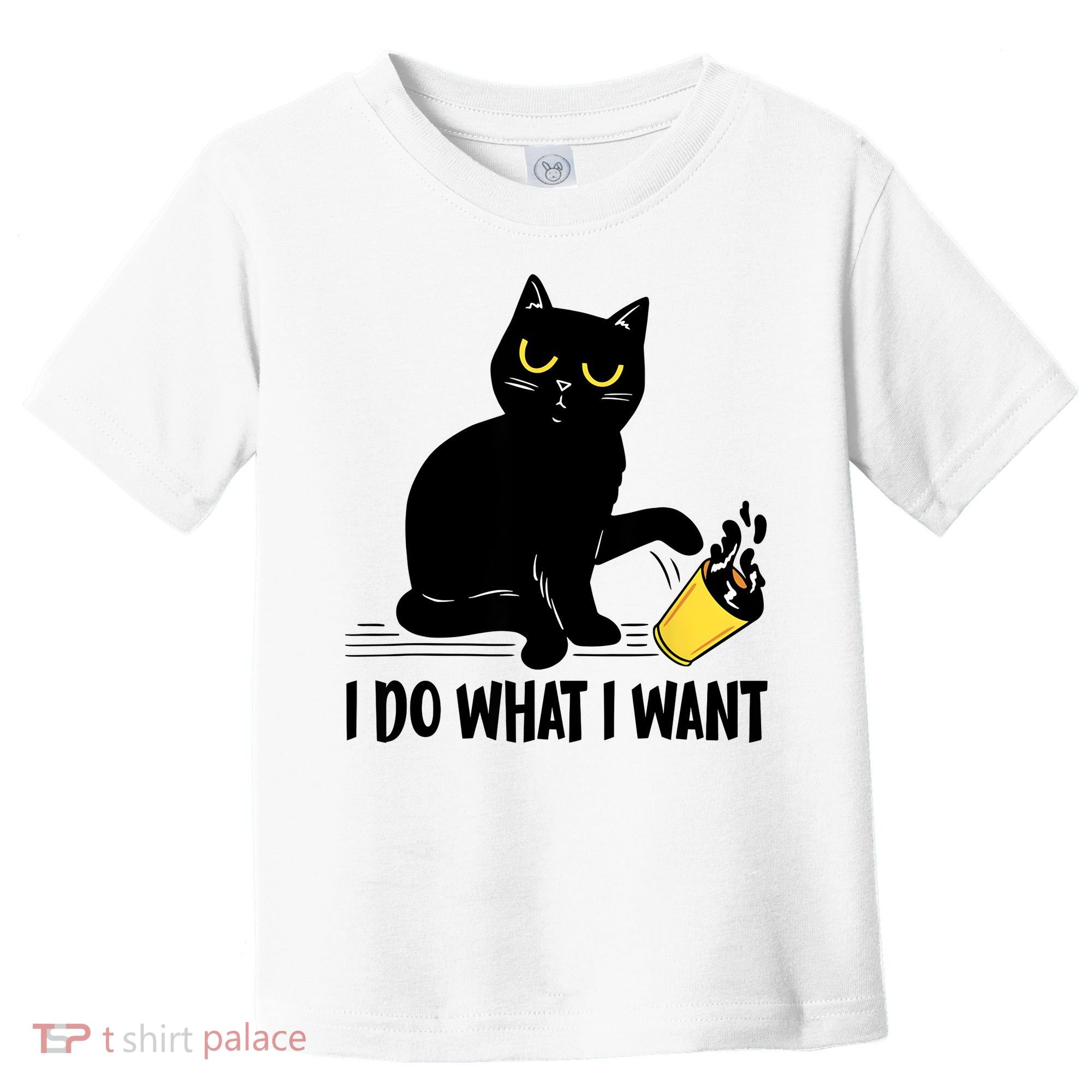 Funny Black Cat I Do What I Want Cat Lover Gifts Toddler T-Shirt