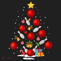 Funny Bowling Christmas Tree Lights Xmas Gifts Hat thumb 2