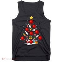Funny Bowling Christmas Tree Lights Xmas Gifts Tank Top thumb 0