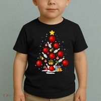Funny Bowling Christmas Tree Lights Xmas Gifts Toddler T-Shirt thumb 2