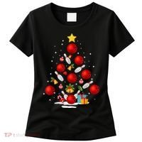 Funny Bowling Christmas Tree Lights Xmas Gifts Women's T-Shirt thumb 0