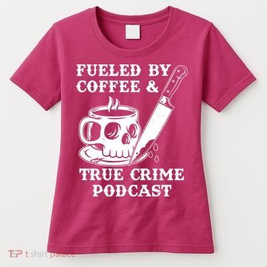 Fueled By Coffee And True Crime Podcast Women's T-Shirt