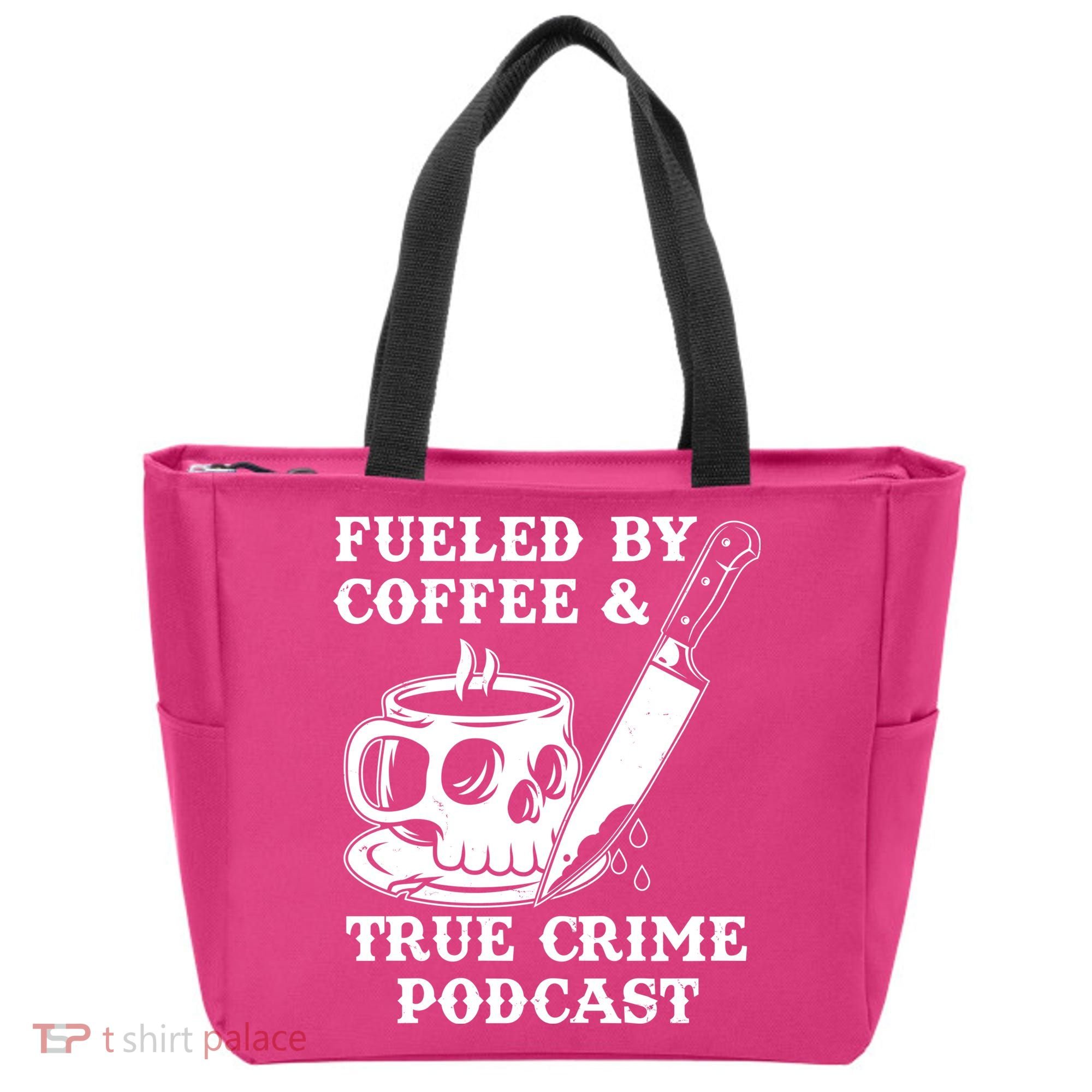 Fueled By Coffee And True Crime Podcast Tote Bag