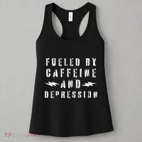 Fueled By Caffeine And Depression Women's Tank Top thumb 3