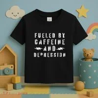 Fueled By Caffeine And Depression Toddler T-Shirt thumb 3