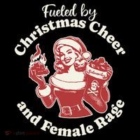 Fueled By Christmas Cheer And Female Rage Patriarchy Hoodie thumb 7