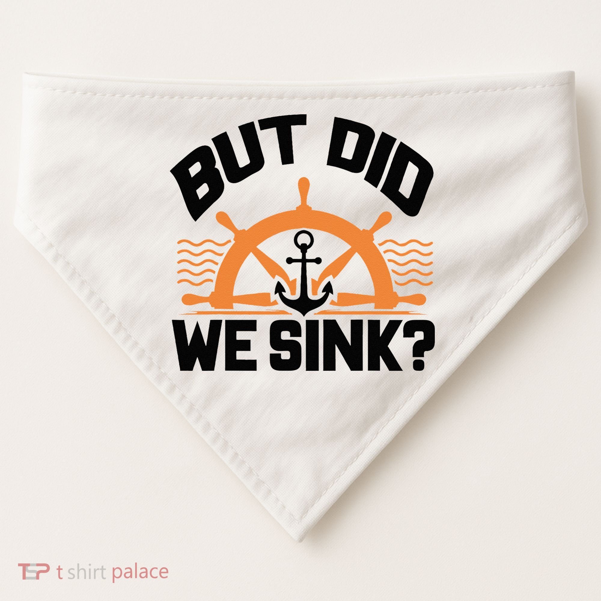 Funny Boat Captain Gift For Boater Men Women Cool Boating USA-Made Doggie Bandana