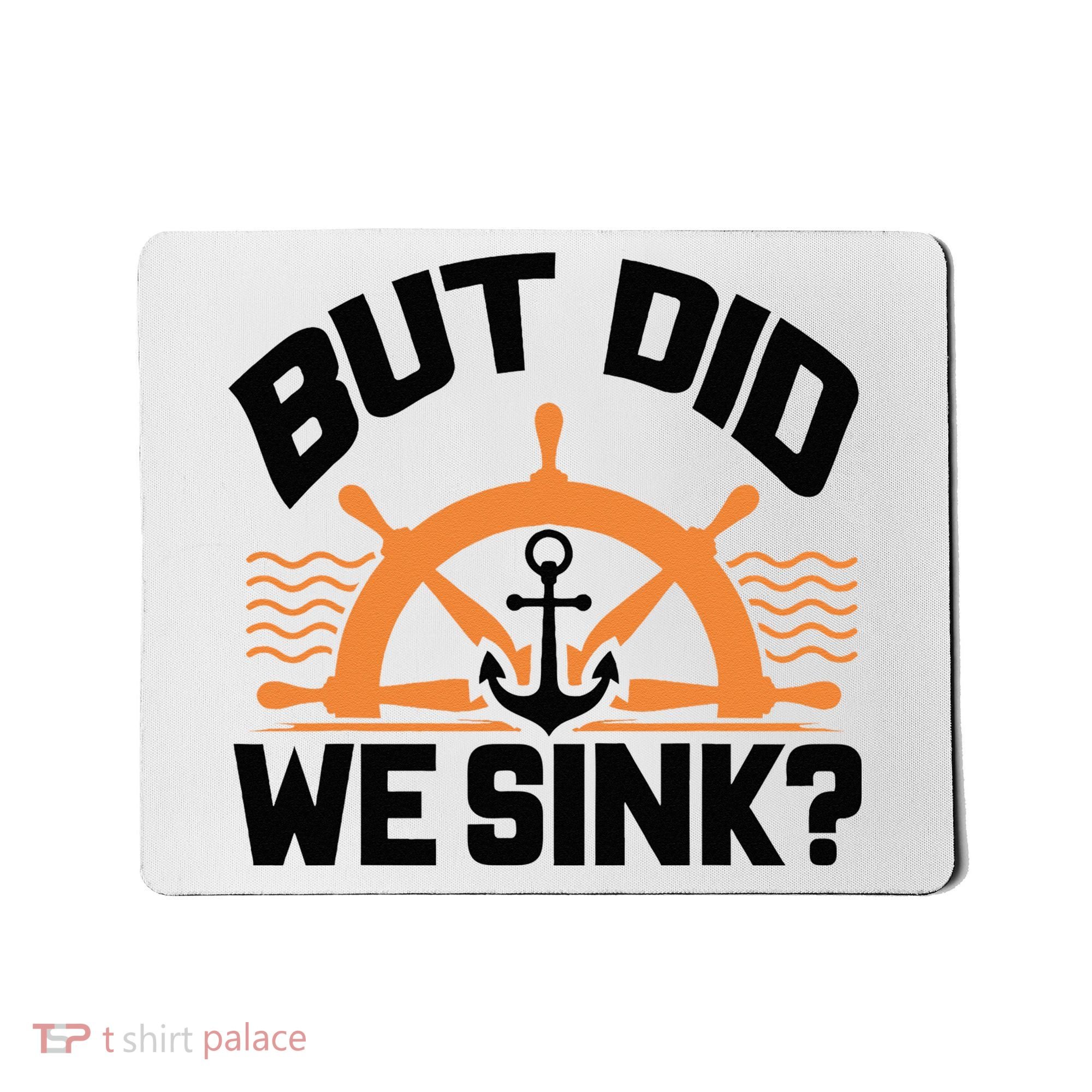 Funny Boat Captain Gift For Boater Men Women Cool Boating Mousepad